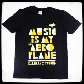 t-shirt Music is my aeroplane